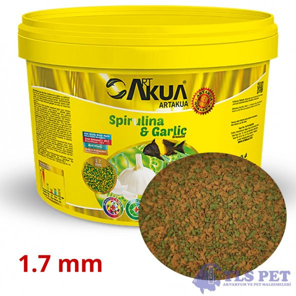 ArtAkua Sarımsaklı & Spirulinalı Anaç Balık Yemi 1 KG KOVA