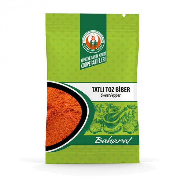 TARIM KREDİ KOOPERATİFİ Baharat Kırmızı Tatlı Toz Biber 175 Gr.