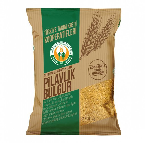 Tarım Kredi Pilavlık Bulgur 2,5 Kg.