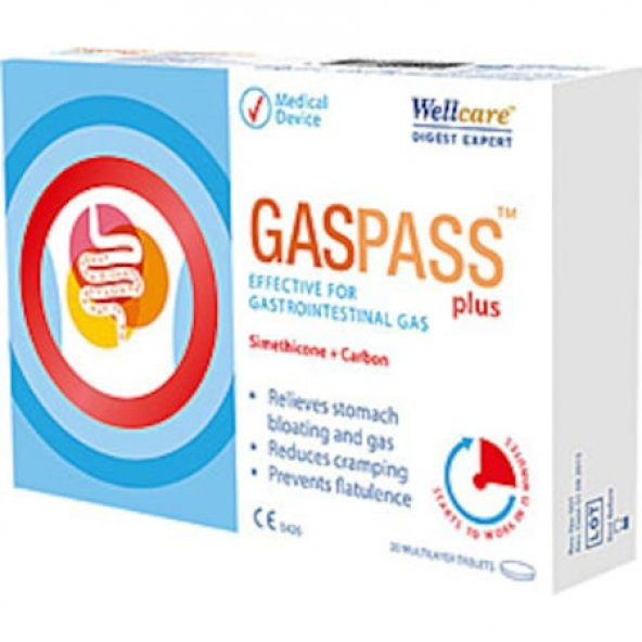 Wellcare Gaspas Plus 20 Tablet