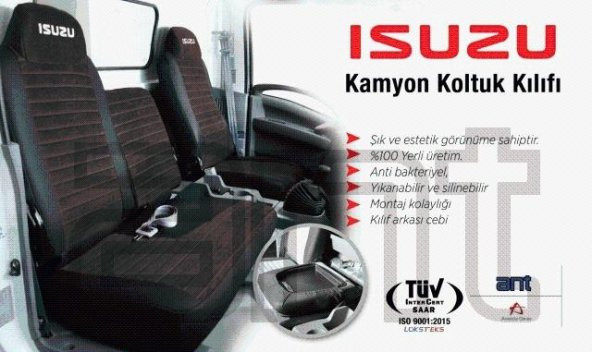 Isuzu NPR 75 Koltuk Kılıfı Orj. (Siyah-Siyah) 2011-2017 Model