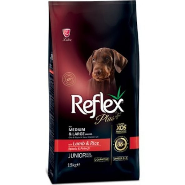 Reflex Plus Kuzulu Pirinçli Yavru Köpek Maması 15 Kg