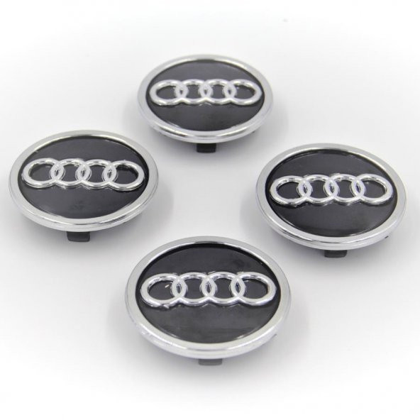 AUDİ YENİ SİYAH 57MM ORJİNAL TİP JANT GÖBEĞİ