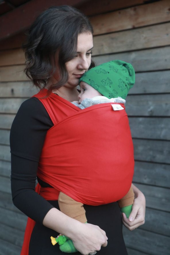 Neko Esnek Wrap Sling - Kırmızı