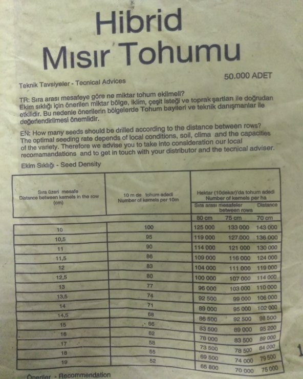 Hibrit Mısır Tohumu ADA 9516 Sertifikalı Tohum 50000 Adet - 6