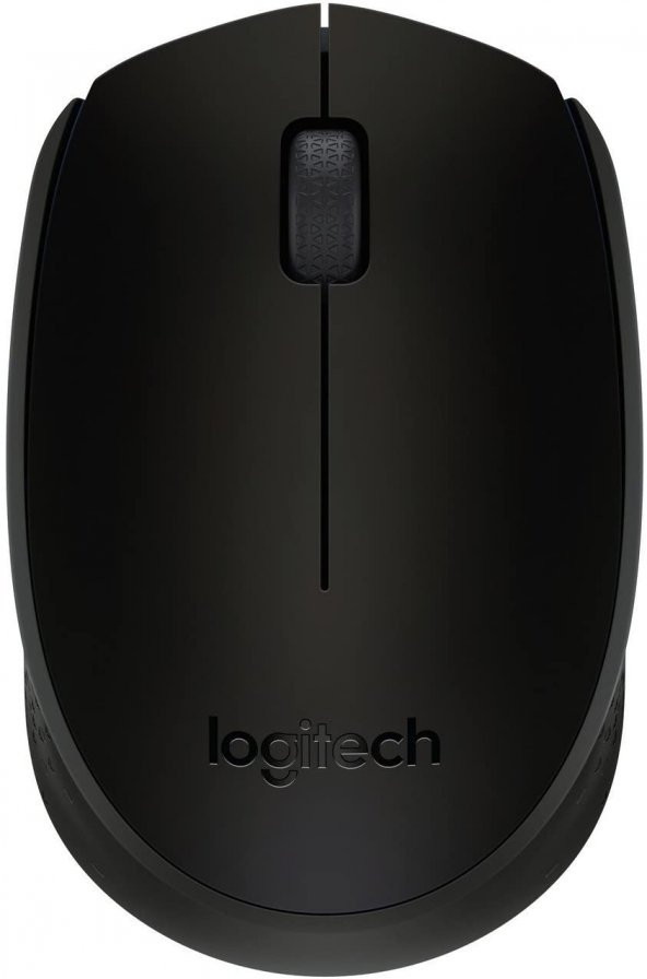 Logitech B170 Optik Kablosuz Mouse, 2.4 GHz USB Receiver, 12 Ay Pil Ömrü, PC ve Mac Uyumlu, Gri