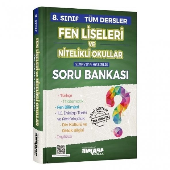 ANKARA 8.SINIF TÜM DERSLER SORU BANKASI-2020