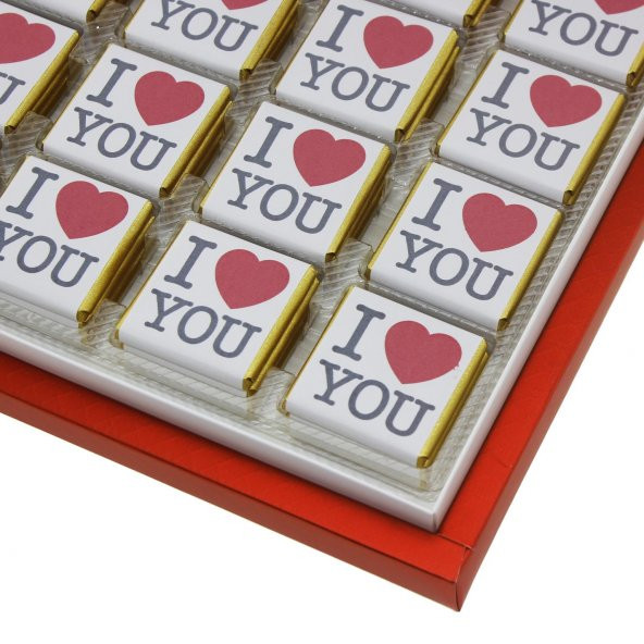 48 Adet  I Love You Seni Seviyorum Madlen Çikolata - 4