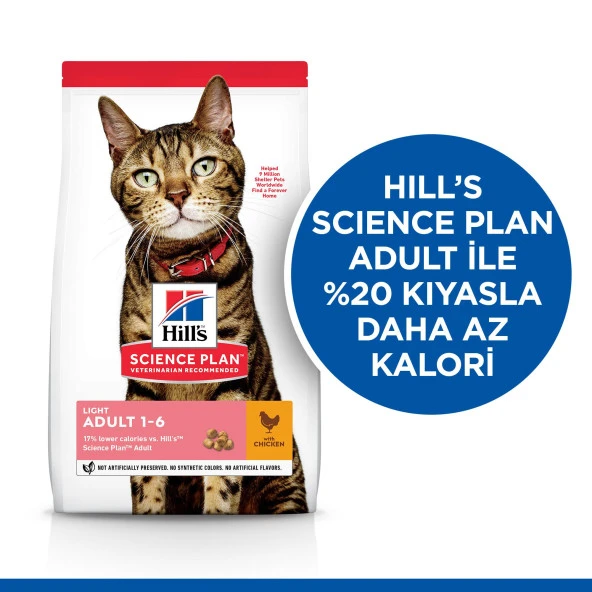 Hills Light Tavuk Etli Yetişkin Kedi Maması 3 Kg - 2