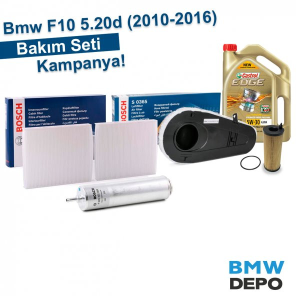 Bmw F10 Bakım Seti 5.20d (2010-2016) Ful Set