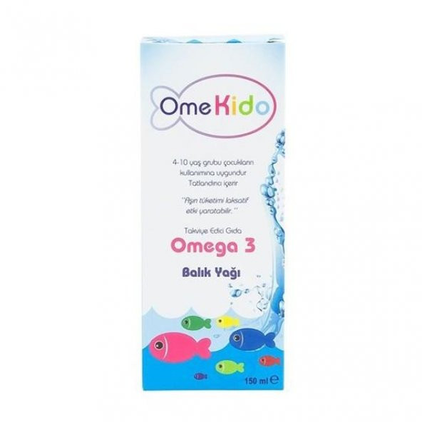 Omekido Omega 3 Balık Yağı 150 Ml Limon ve Mango İçerir