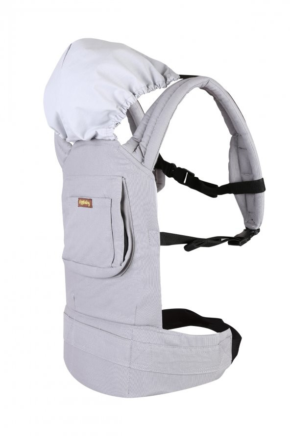 Ergonomik Kanguru Bebek Taşıma Gri Renk - 2