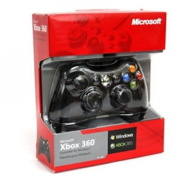 Microsoft Xbox 360 Kablolu Oyun Kolu Gamepad PC Uyumlu