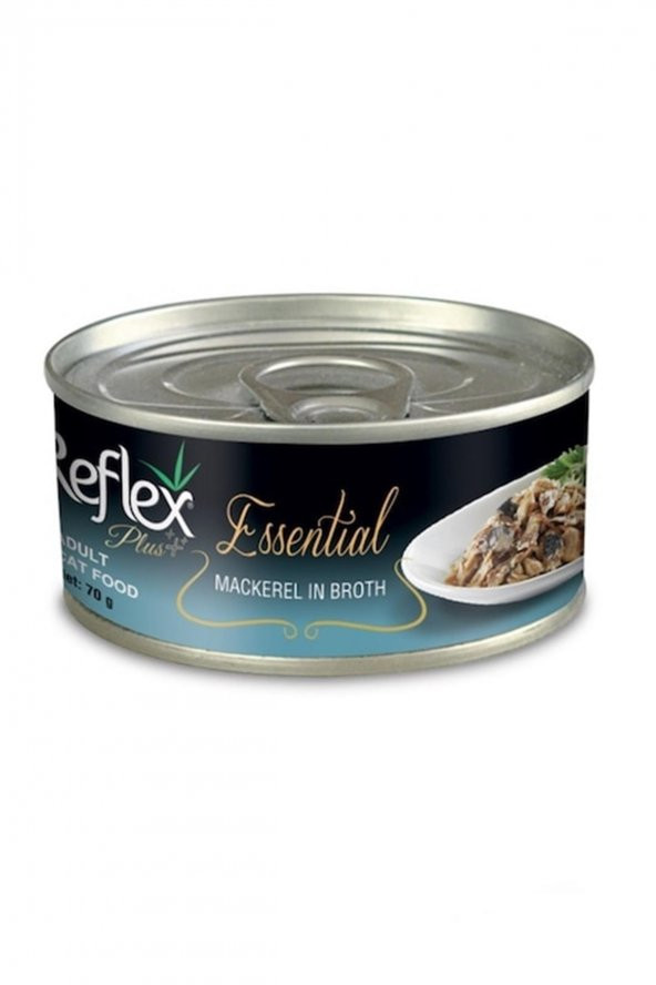 Reflex Plus Essential Uskumru Balıklı Yetişkin Kedi Konservesi 70 gr*