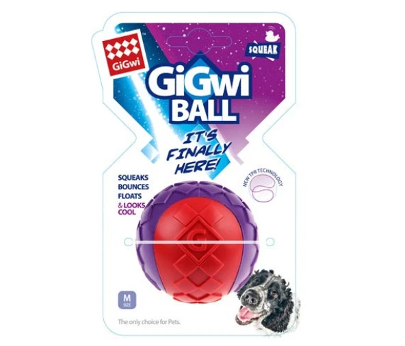 6296 Gigwi Ball Sert Top 6 cm Kırmızı Mor