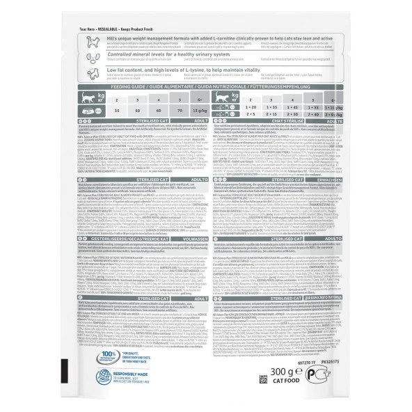 Hills Kısırlaştırılmış Tavuk Etli Yetişkin Kedi Maması 1.5 Kg - Resim 2