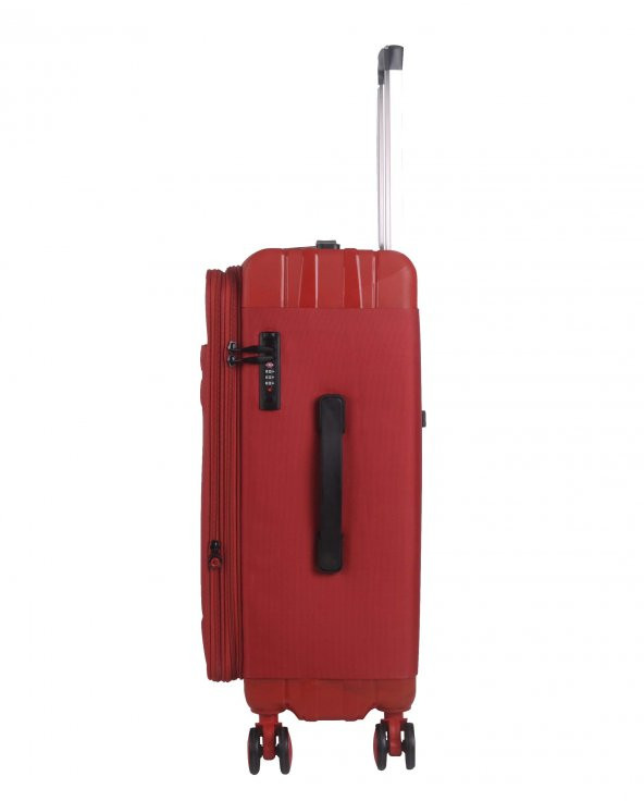C.A.P Polo Hybrid 3lü Set Valiz Seti 8 Tekerlek Kırmızı 126 - 3
