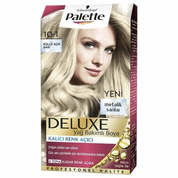 Palette Deluxe Saç Boyası 10.1 Küllü Açık Sarı