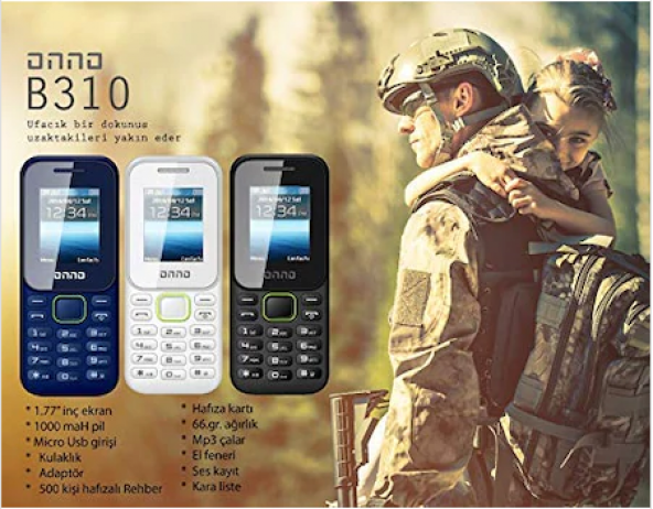 ONNO MOBİLE TWİNGS B310 TUŞLU CEP TELEFON GARANTİLİ - Resim 3