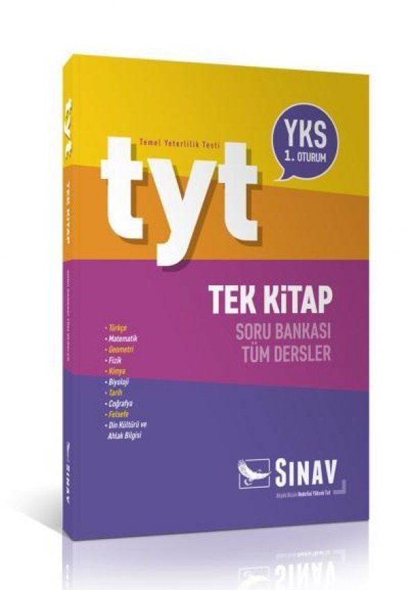Sınav YKS TYT Tüm Dersler Tek Kitap Soru Bankası 1. Oturum-