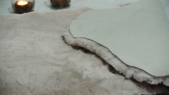 Başaran 70X100CM Yapay Tavşan Tüyü Post Halı, İpeksi dokunuş, Pofuduk - 6