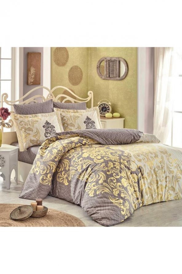 Mirella Çift Kişilik Nevresim Takımı Cappucino - Resim 2