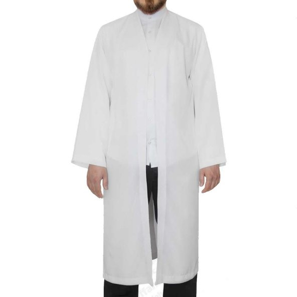 Namaz Cübbesi Buhara Yaka (Beyaz) - 1