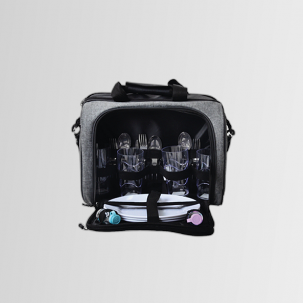 Nurgaz NG-YS Piknik Kamp Seti Ve Yiyecek Taşıma Çantası