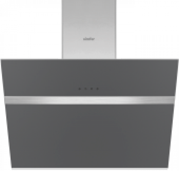 Simfer 8613 Gri Duvar Tipi Davlumbaz