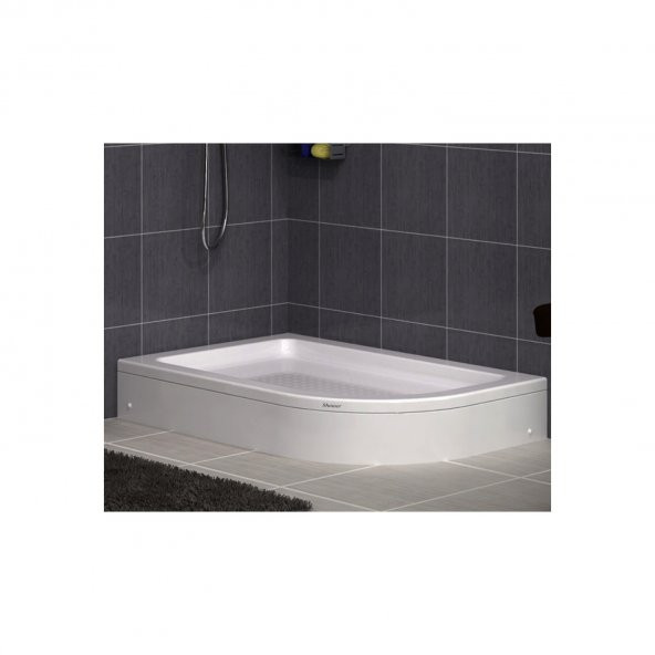Duşakabincim 70x100 Cm Oval Asimetrik Panelli Duş Teknesi