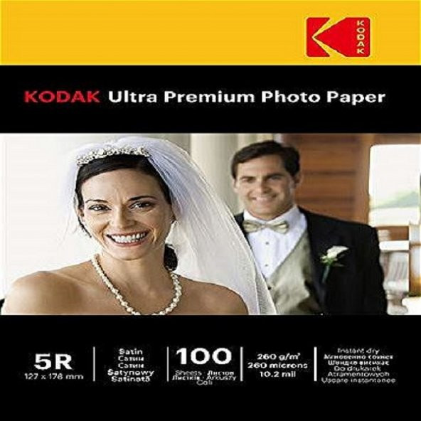 Kodak Ultra Premium Parlak 13x18 260Gr/m² Fotoğraf Kağıdı 100