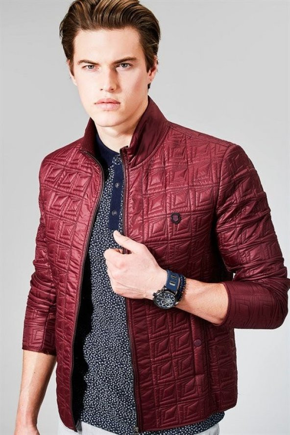 Avva Erkek Bordo Mont - 4