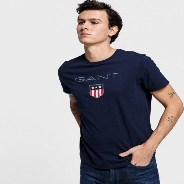GANT Erkek Lacivert T-Shirt - 4