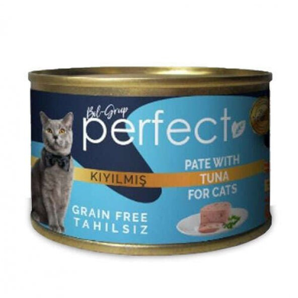 Perfect Tuna Pate Kıyılmış Ton Balıklı Tahılsız Kedi Konservesi 80 Gr