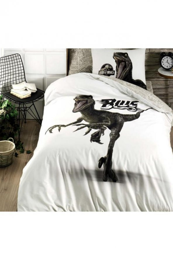 Jurassic World Blue Çocuk Nevresim Takımı - 3