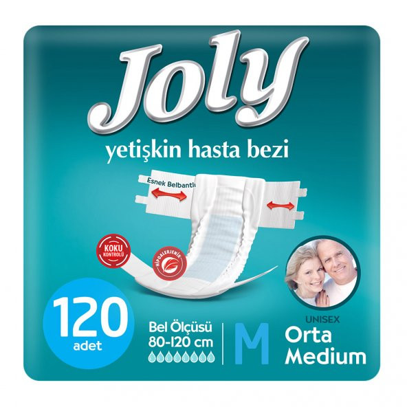 JOLY YETİŞKİN BEZİ MEDIUM 120 ADET