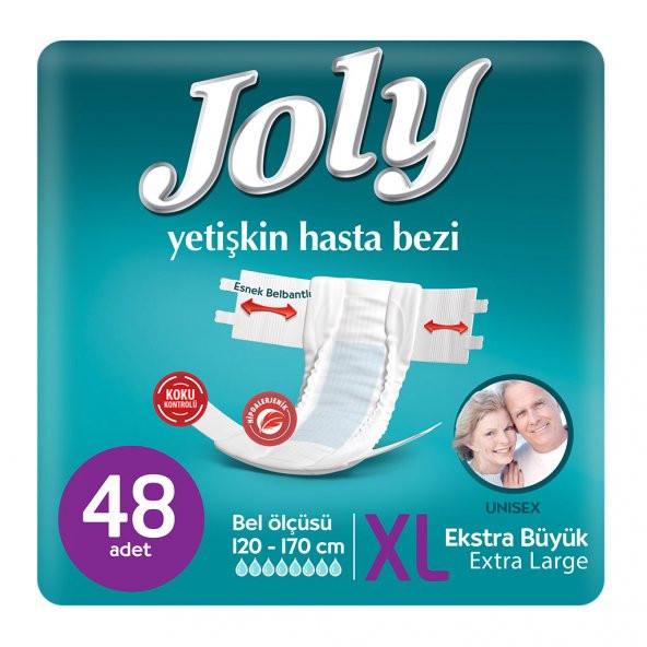 JOLY YETİŞKİN BEZİ X-LARGE 48 ADET