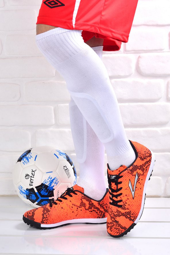 Lig Cobra HM Halı Saha Erkek Spor Futbol Ayakkabısı Turuncu