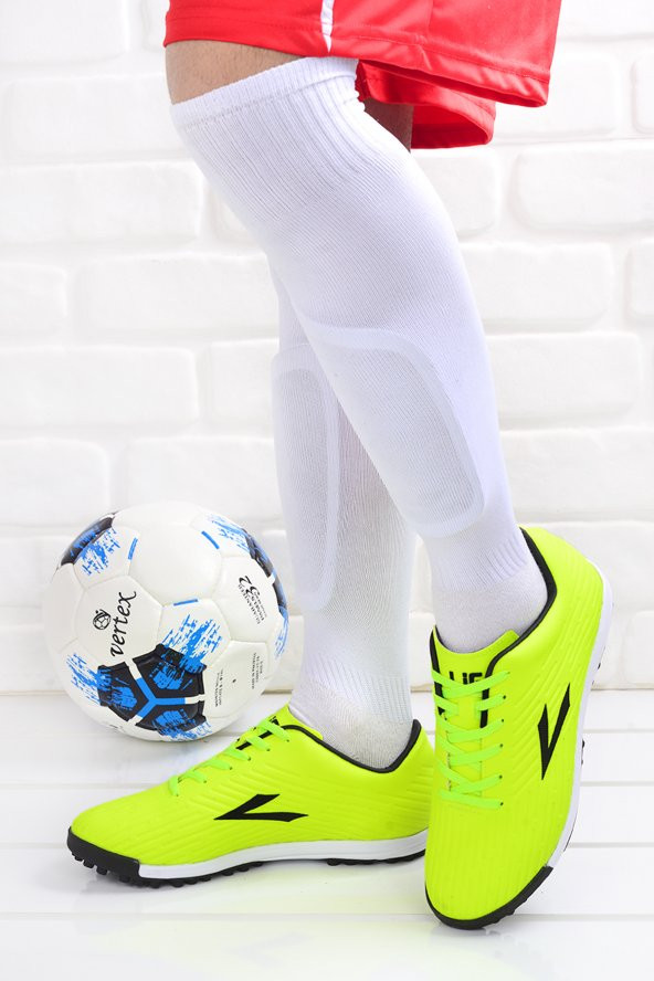Lig Aras HM Halı Saha Erkek Spor Futbol Ayakkabısı Sarı