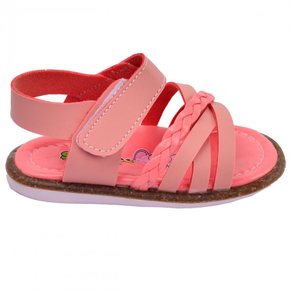 Kiko Kids Kız Bebek  İlk Adım Sandalet Şb 2311-20 Somon