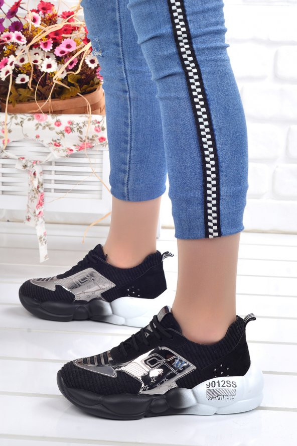 Ayakland Vltn 654 Günlük Yürüyüş Bayan Spor Ayakkabı Siyah - Resim 2