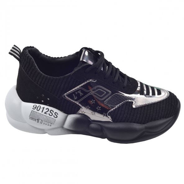 Ayakland Vltn 654 Günlük Yürüyüş Bayan Spor Ayakkabı Siyah - Resim 3