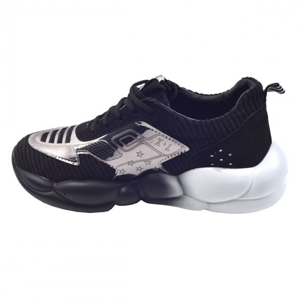 Ayakland Vltn 654 Günlük Yürüyüş Bayan Spor Ayakkabı Siyah - Resim 4