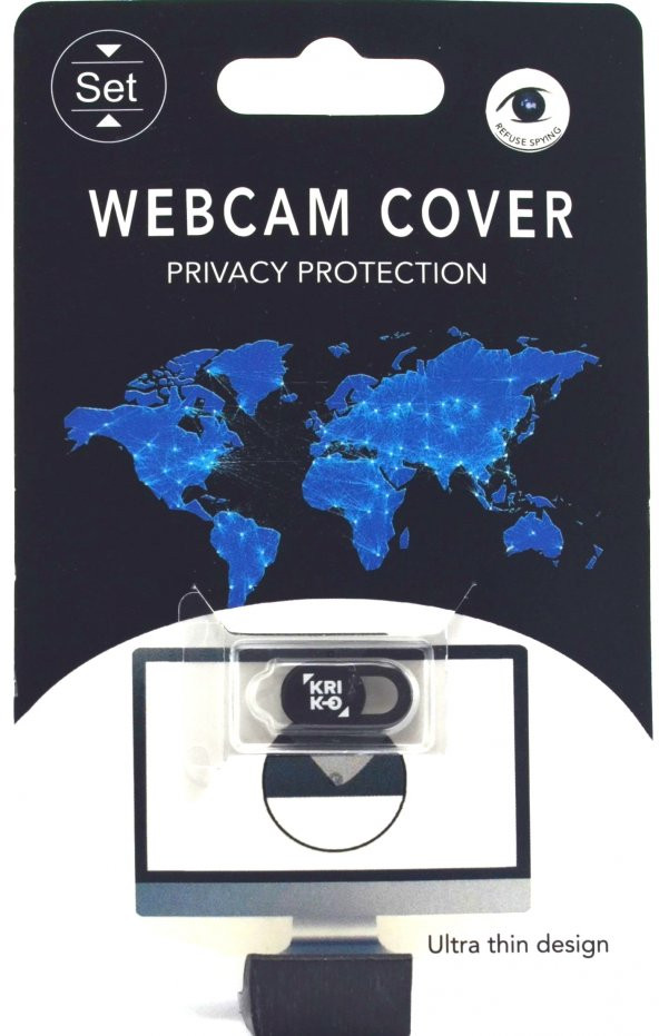Kriko Webcam Cover Notebook ve Telefon Kamera Kapatıcı Koruyucu - 5