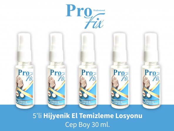 Profix El dezenfektanı Cep Boy 5 adet SPREY ŞİŞE 30ml