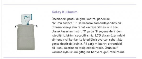 Weewell WTN570 Projeksiyonlu Temassız Ateş Ölçer - 2