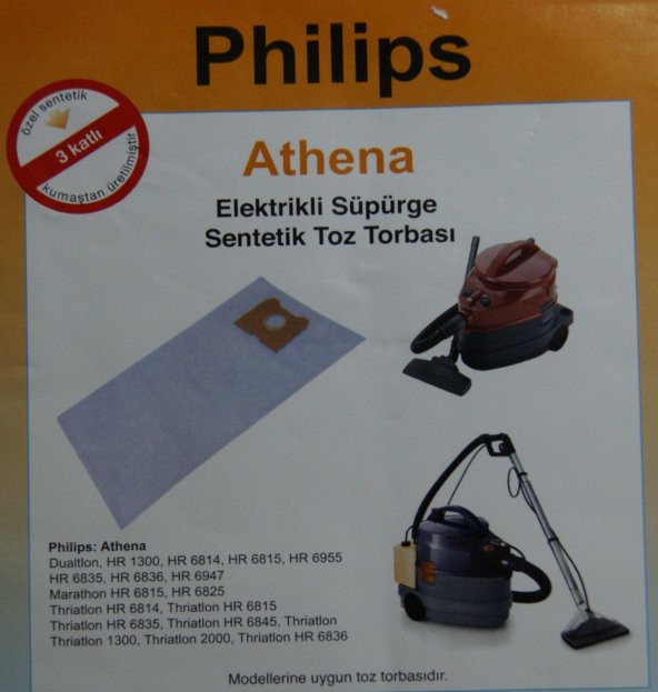 PHİLİPS ATHENA Toz Torbası ( 10 ADET ) - 1