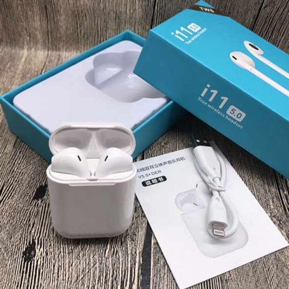 i11 TWS Dokunmatik Bluetooth Kulaklık - Çift Kulaktan Konuşma Sesli - 3