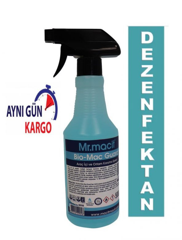 Bio-Mac Guard Dezenfektan ve Ortam Koruma 500 mL