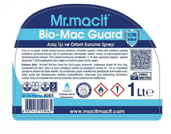 Bio-Mac Guard Dezenfektan ve Ortam Koruma 500 mL - 3